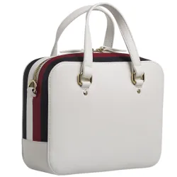 Sac a main femme Tommy Jeans Corporate mini trunk Blanc - ZESHOES