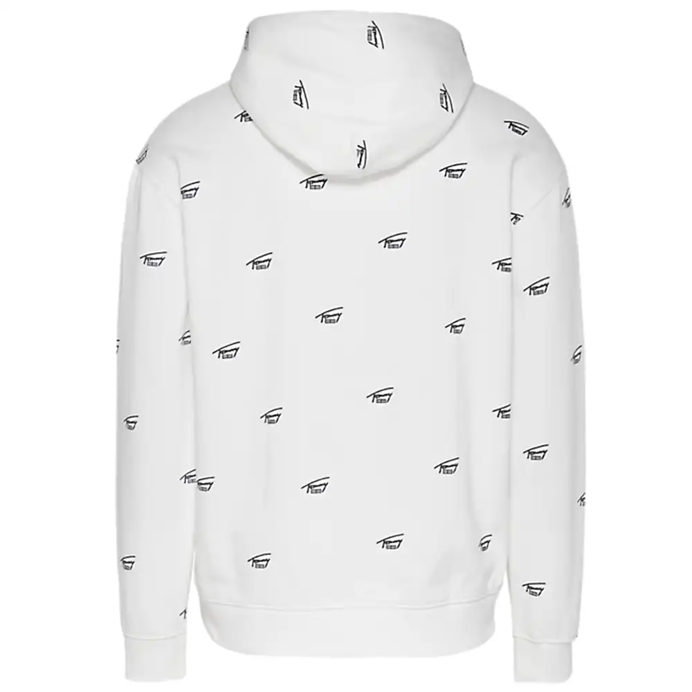 Sweat capuche homme Tommy Jeans Critter Blanc - ZESHOES