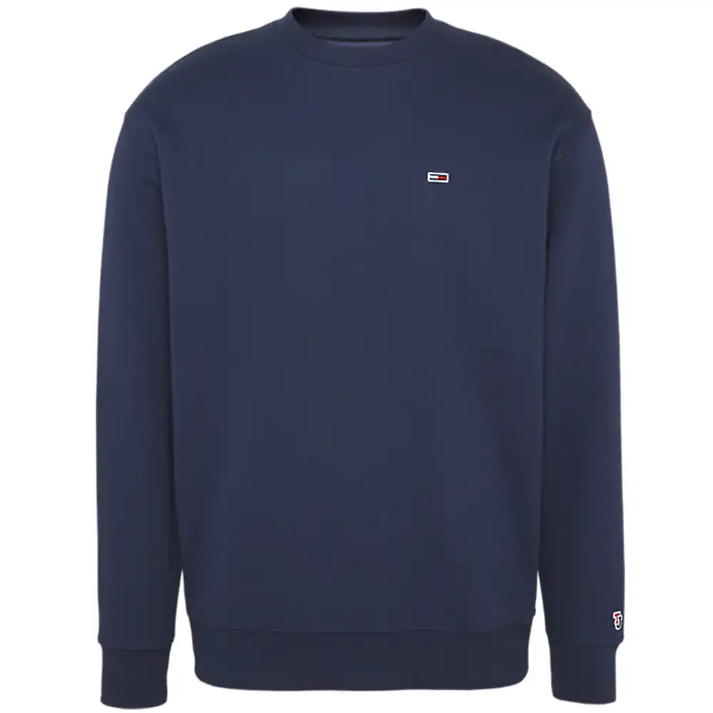 Pull homme Tommy Jeans Classics crew Bleu - ZESHOES