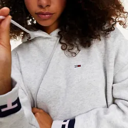 Robe femme Tommy Jeans Branded hem Gris - ZESHOES