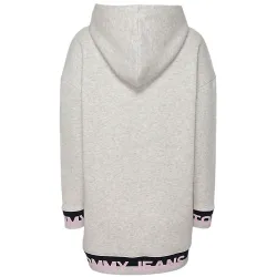 Robe femme Tommy Jeans Branded hem Gris - ZESHOES