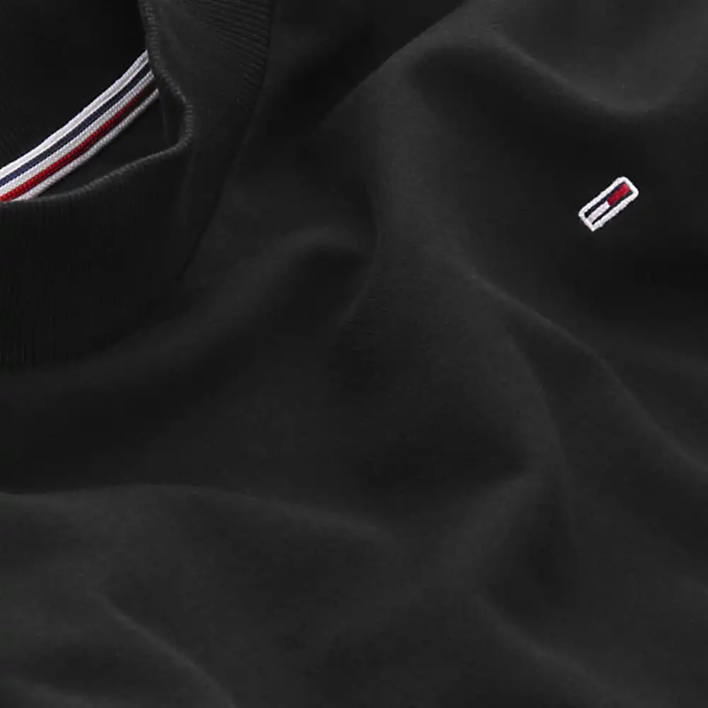 Sweat shirt femme Tommy Jeans Solid hybrid Noir - ZESHOES