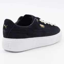 Basket basse femme Puma Suede platform bling wn's Noir - ZESHOES