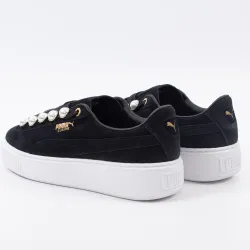 Basket basse femme Puma Suede platform bling wn's Noir - ZESHOES