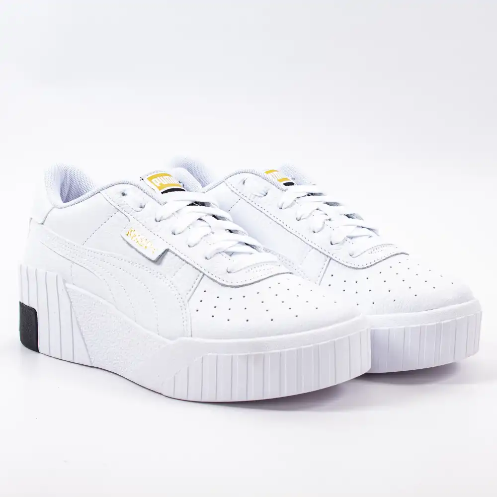 Basket basse femme Puma Cali wedge wn's Blanc - ZESHOES