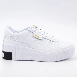 Basket de ville basse femme Puma Cali wedge wn's Blanc - ZESHOES