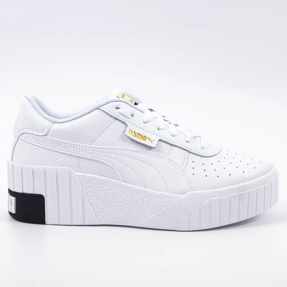 Basket de ville basse femme Puma Cali wedge wn's Blanc - ZESHOES