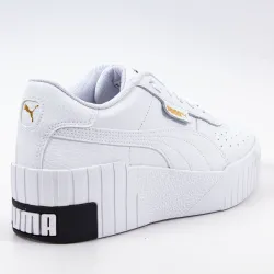 Basket de ville basse femme Puma Cali wedge wn's Blanc - ZESHOES