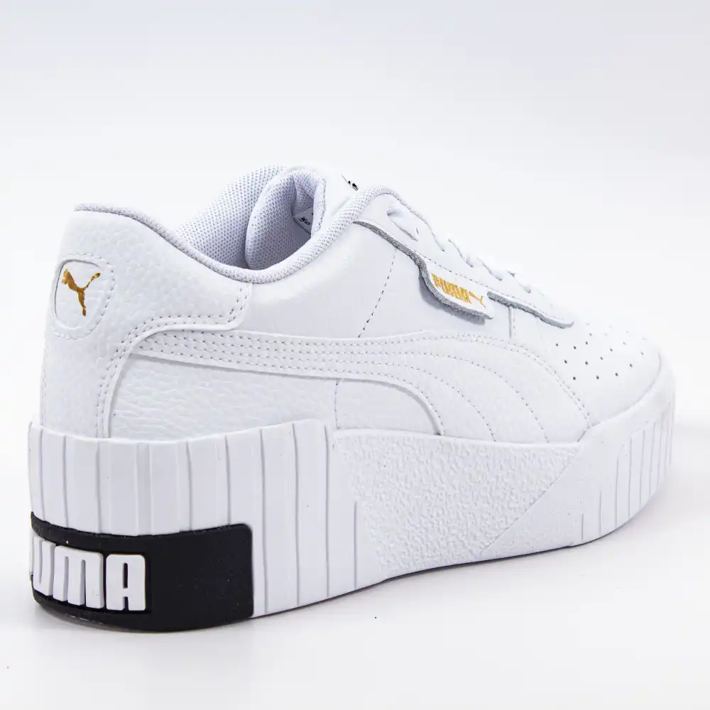 Basket de ville basse femme Puma Cali wedge wn's Blanc - ZESHOES