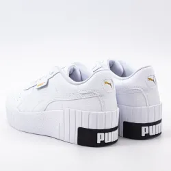 Basket de ville basse femme Puma Cali wedge wn's Blanc - ZESHOES
