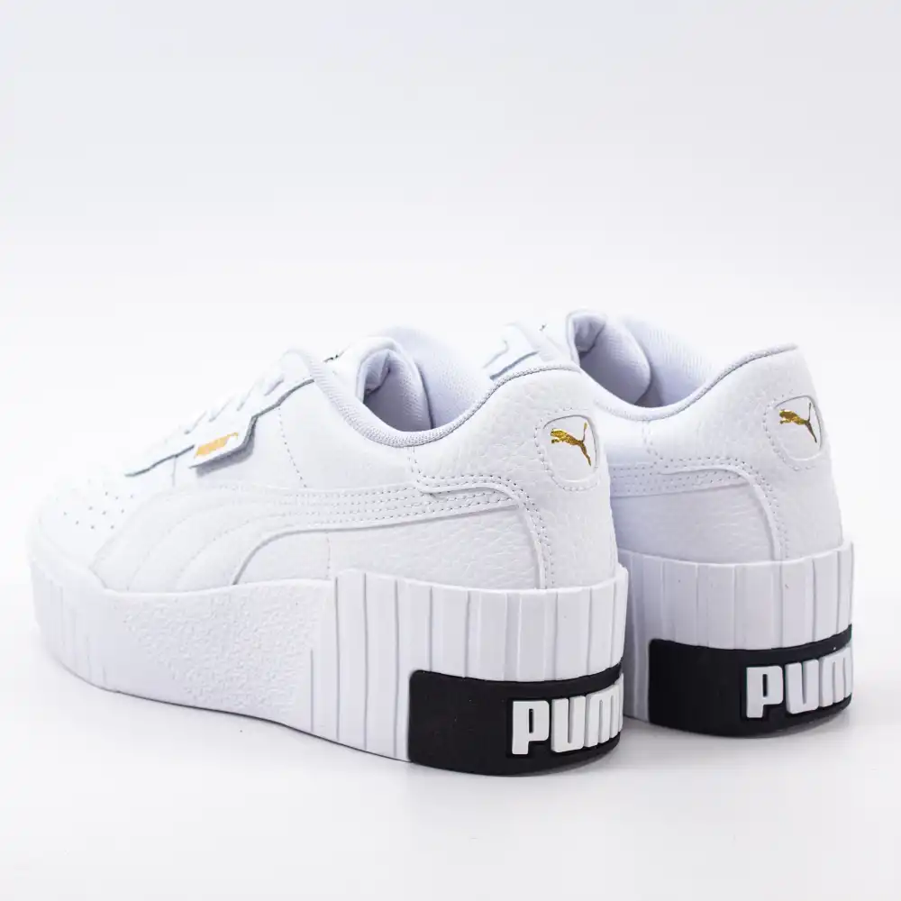 Basket de ville basse femme Puma Cali wedge wn's Blanc - ZESHOES