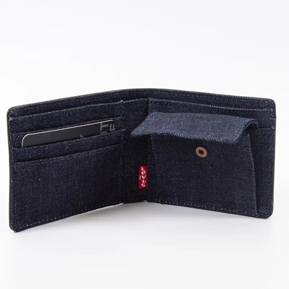 Portefeuille homme Levis Strauss Marron - ZESHOES Portefeuille homme Levis Strauss Marron - ZESHOES