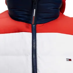 Doudoune homme Tommy Jeans Colorblock light down Bleu - ZESHOES