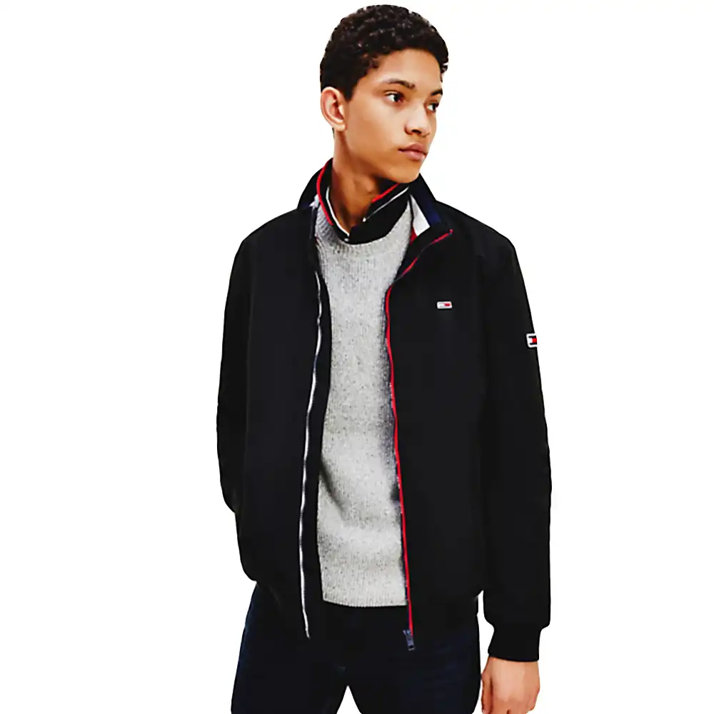 Blouson homme Tommy Jeans Essential padded jacket Noir - ZESHOES