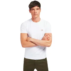 T shirt manche courte homme Guess Little logo original Blanc - ZESHOES T shirt manche courte homme Guess Little logo original Blanc - ZESHOES