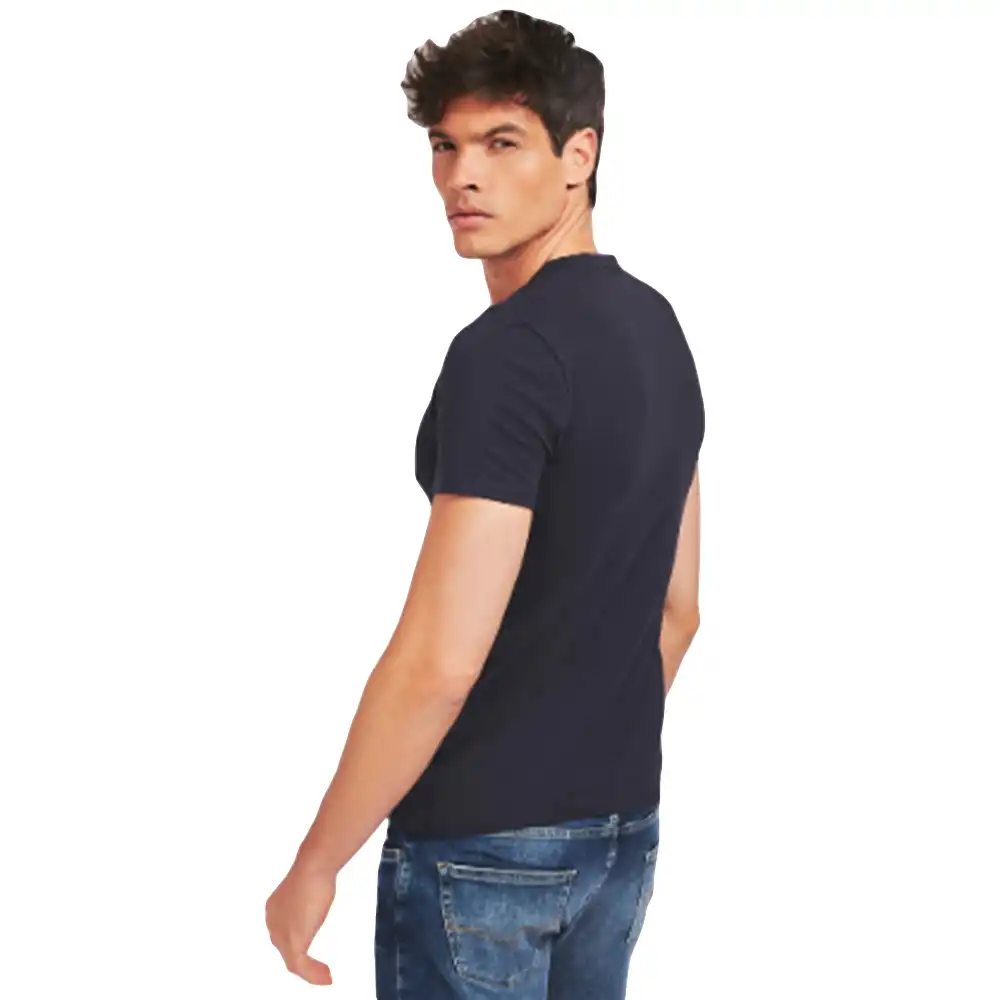 T shirt manche courte homme Guess classic Bleu - ZESHOES T shirt manche courte homme Guess classic Bleu - ZESHOES