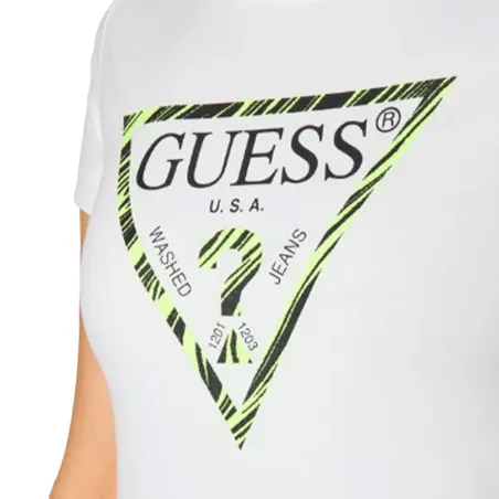 Produits victimes de leur succès Guess Blanc Triangle logo