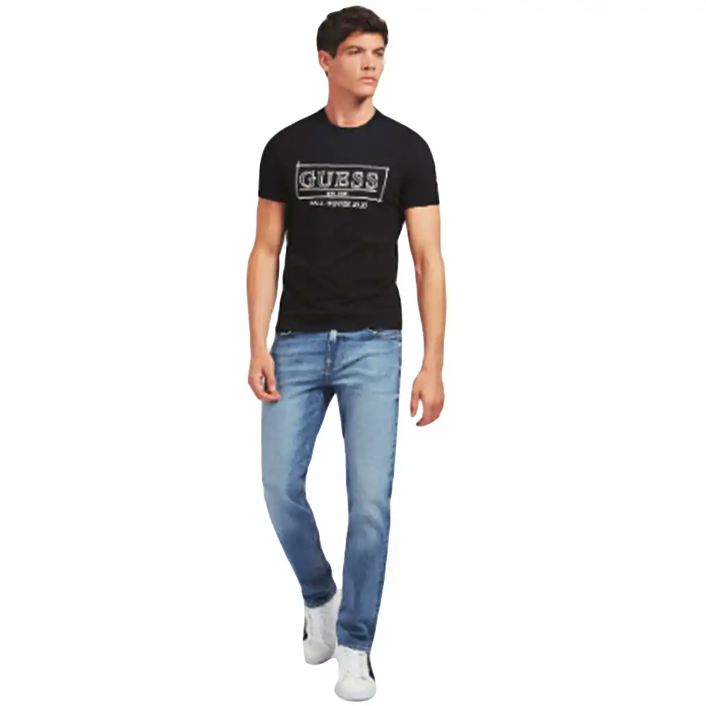 T shirt manche courte homme Guess Big logo Noir - ZESHOES