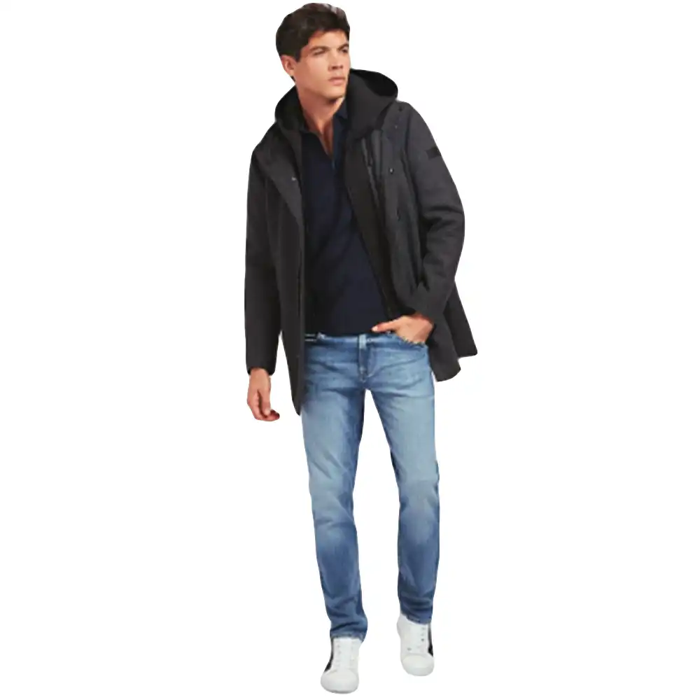Parkas homme, manteau Guess Urbain Gris - ZESHOES Parkas homme, manteau Guess Urbain Gris - ZESHOES