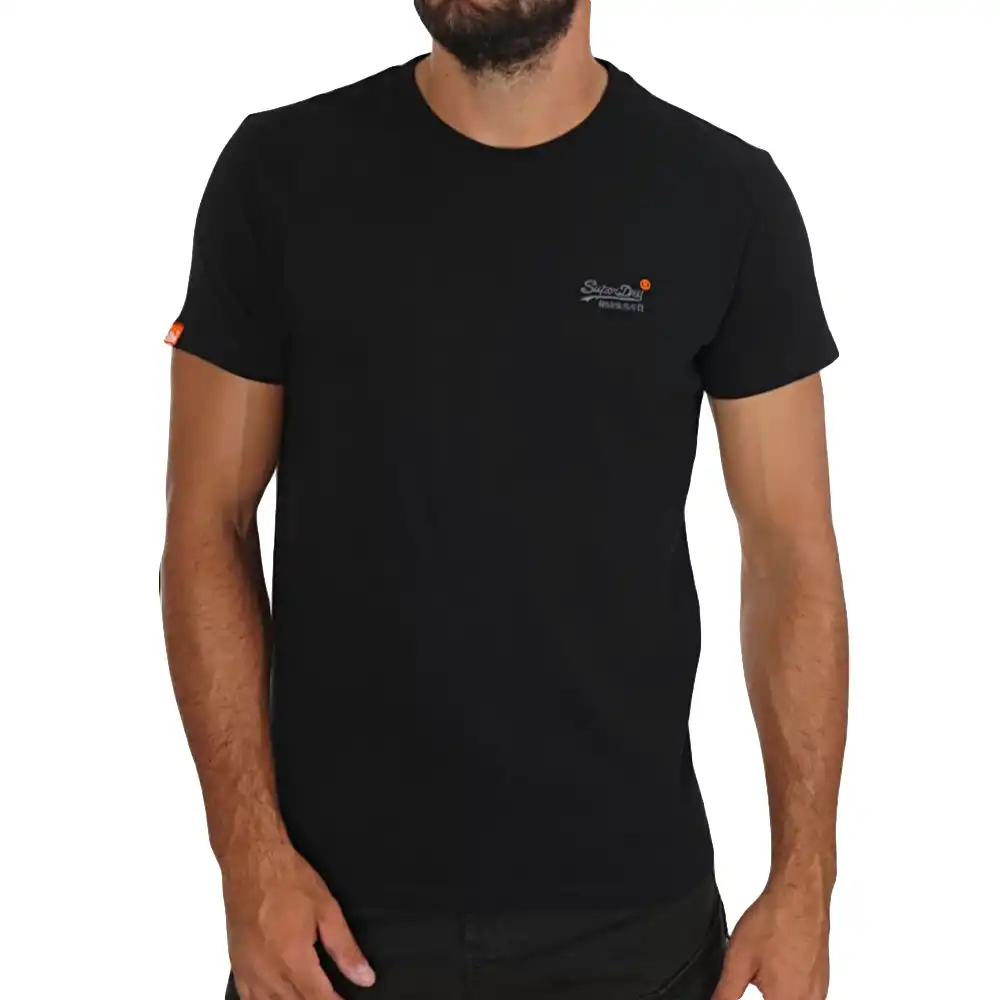 T shirt manche courte homme Superdry authentic Noir - ZESHOES