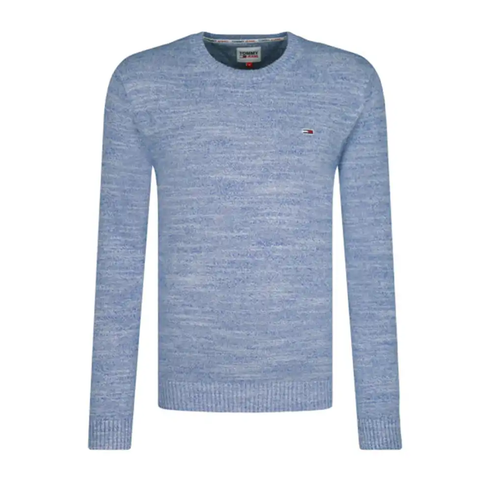 Pull homme Tommy Jeans Essential regular Bleu - ZESHOES