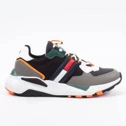 Basket basse homme Tommy Jeans chunky tech runner Multicolor - ZESHOES