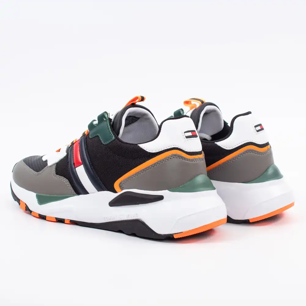 Basket basse homme Tommy Jeans chunky tech runner Multicolor - ZESHOES