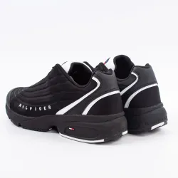 Basket de ville basse homme Tommy Jeans Heritage mix sneaker Noir - ZESHOES