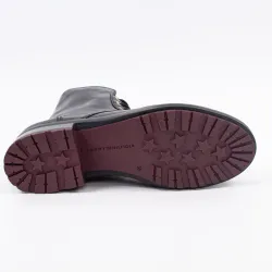 Bottine femme Tommy Jeans Essential biker Noir - ZESHOES