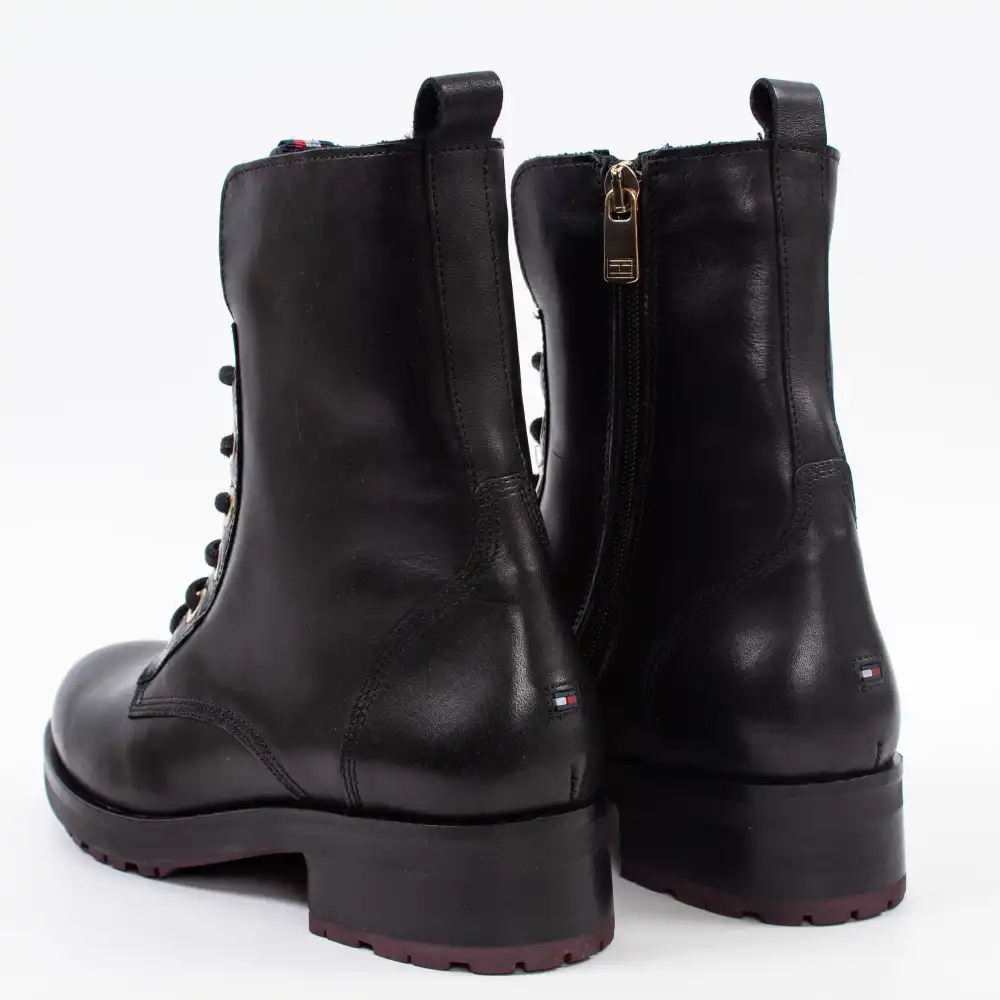 Bottine femme Tommy Jeans Essential biker Noir - ZESHOES