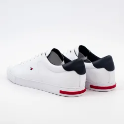 Basket de ville basse homme Tommy Jeans Essential detail vulc Blanc - ZESHOES
