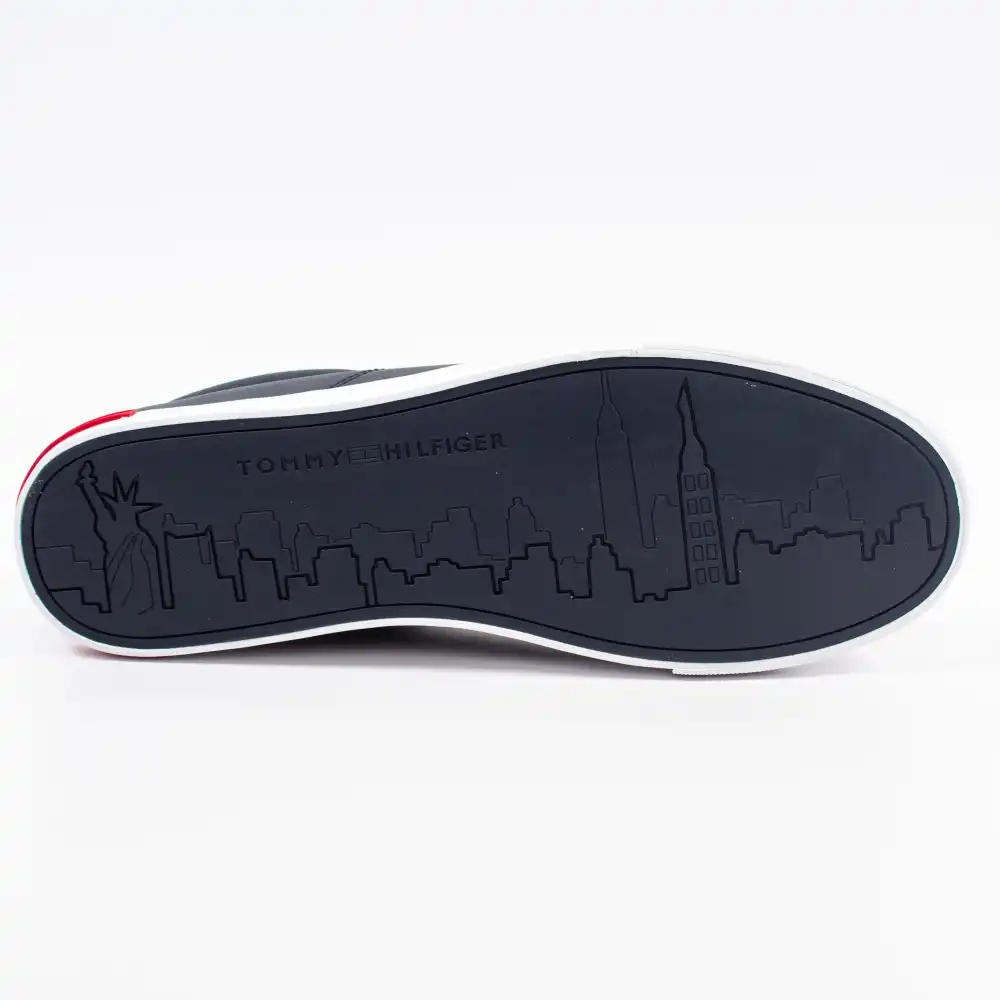 Basket de ville basse homme Tommy Jeans Essential detail vulc Bleu - ZESHOES