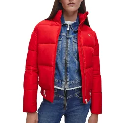 Doudoune femme Calvin Klein Essential ck Rouge - ZESHOES