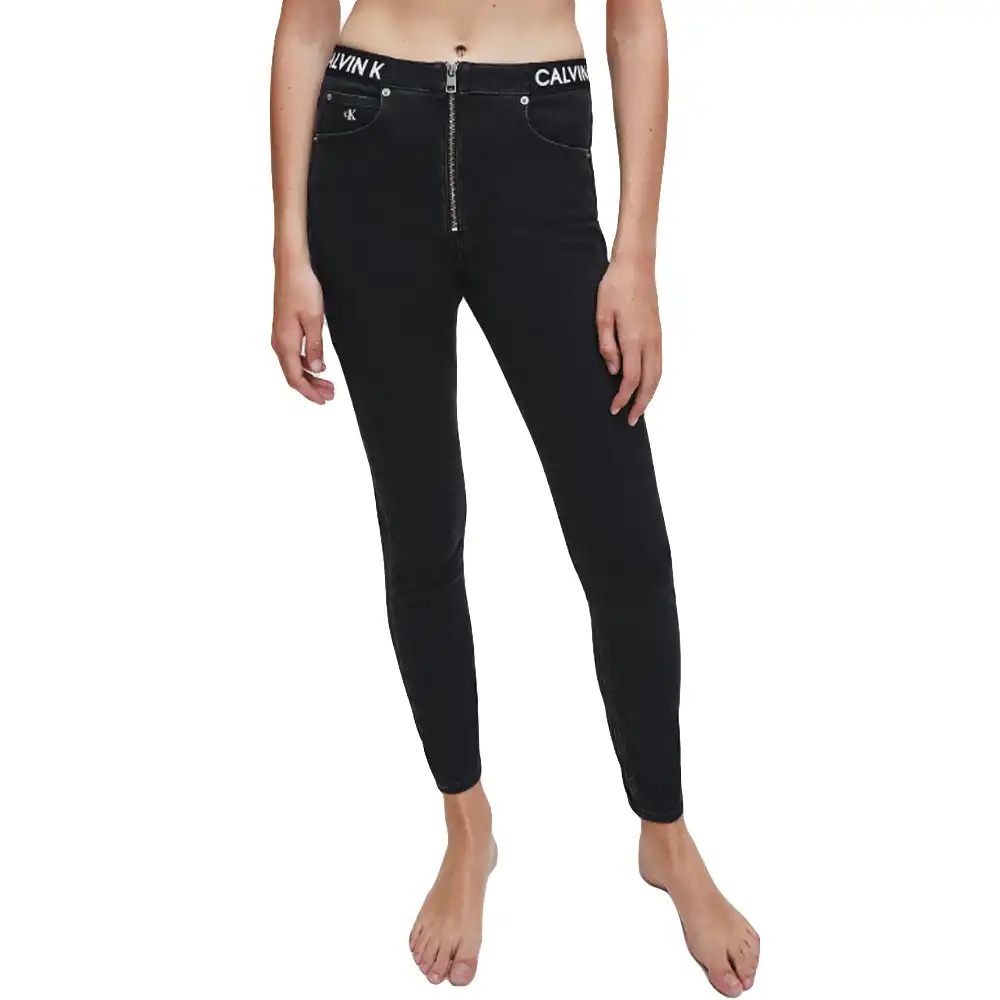 Jeans femme Calvin Klein Super skinny Noir - ZESHOES