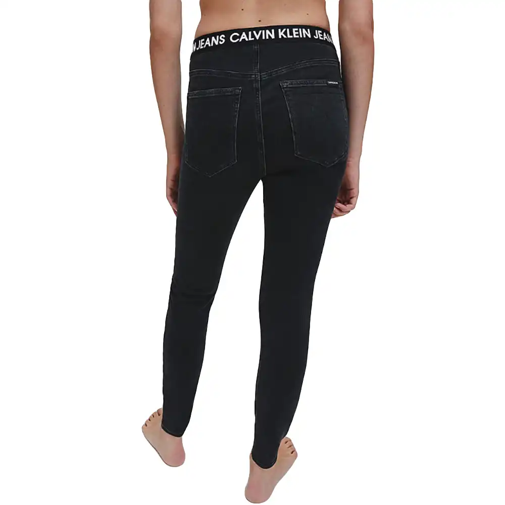 Jeans femme Calvin Klein Super skinny Noir - ZESHOES