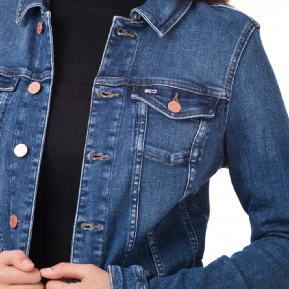 Veste jean femme Tommy Jeans Slim denim Jeans - ZESHOES Veste jean femme Tommy Jeans Slim denim Jeans - ZESHOES