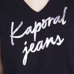 Tee shirt manche courte femme Kaporal boylmarine Noir - ZESHOES