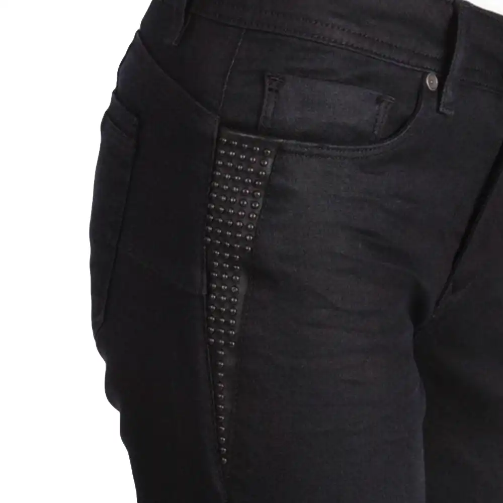 Jeans femme Kaporal clic petrol Noir - ZESHOES