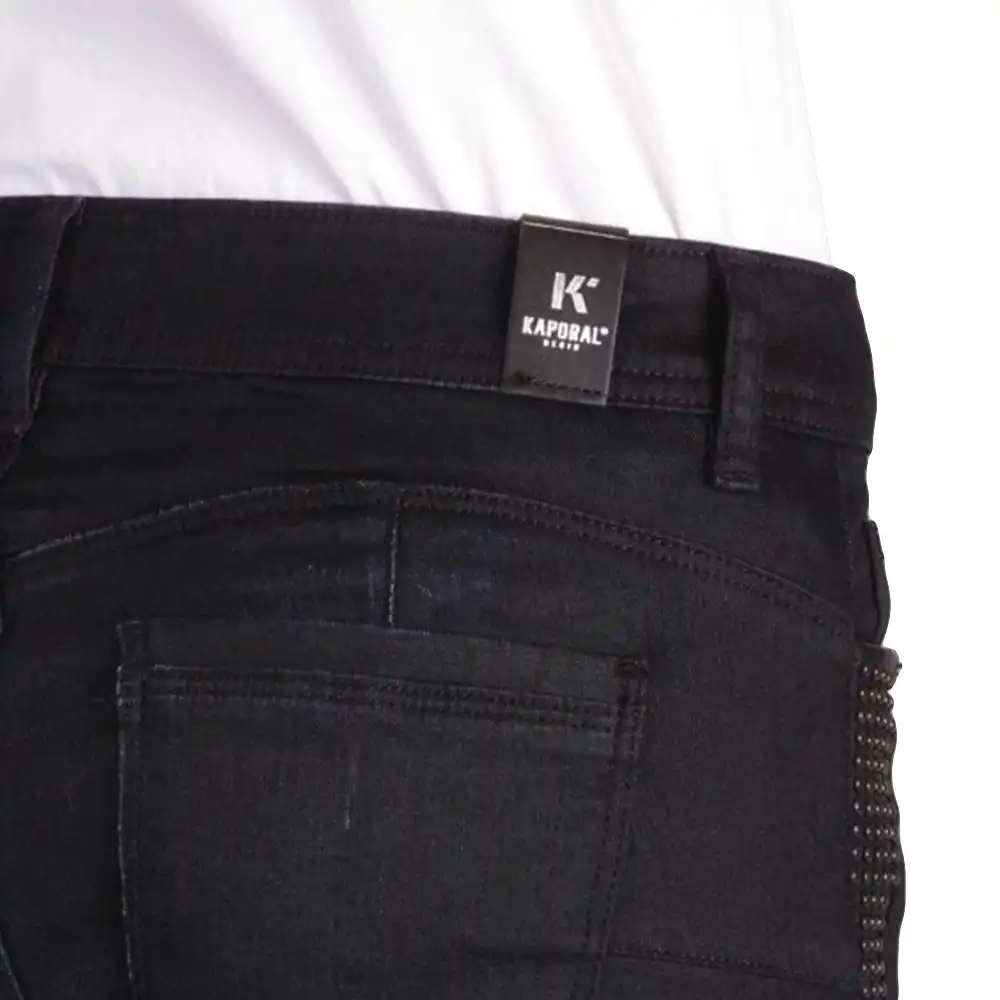 Jeans femme Kaporal clic petrol Noir - ZESHOES