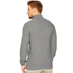 Pull homme Guess Little logo triangle Gris - ZESHOES