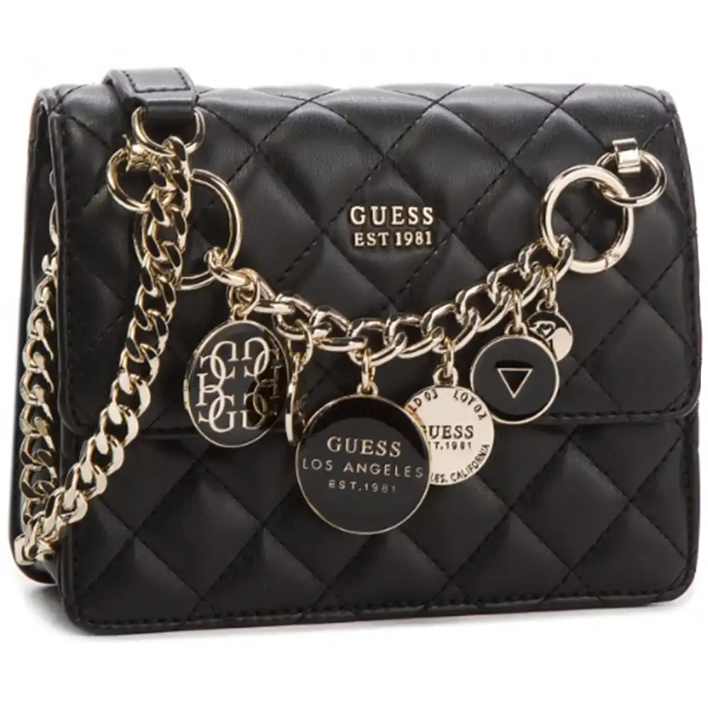 Sac a main femme Guess Mini est 1981 Noir - ZESHOES