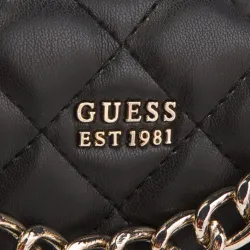 Sac a main femme Guess Mini est 1981 Noir - ZESHOES Sac a main femme Guess Mini est 1981 Noir - ZESHOES