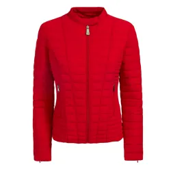 Veste femme Guess Vona slim Rouge - ZESHOES Veste femme Guess Vona slim Rouge - ZESHOES