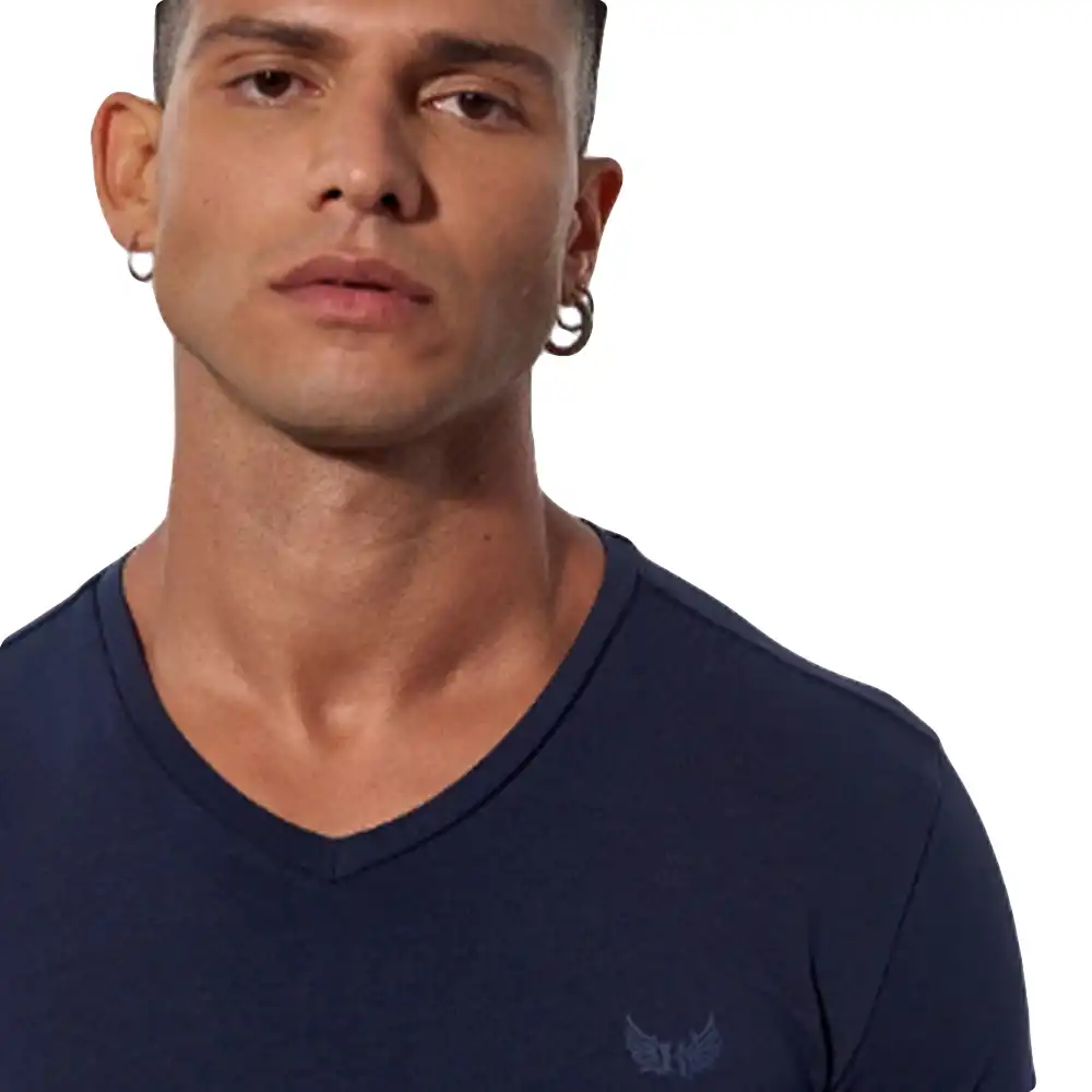 Pack x2 shirts Gift navyre col v Kaporal - 4