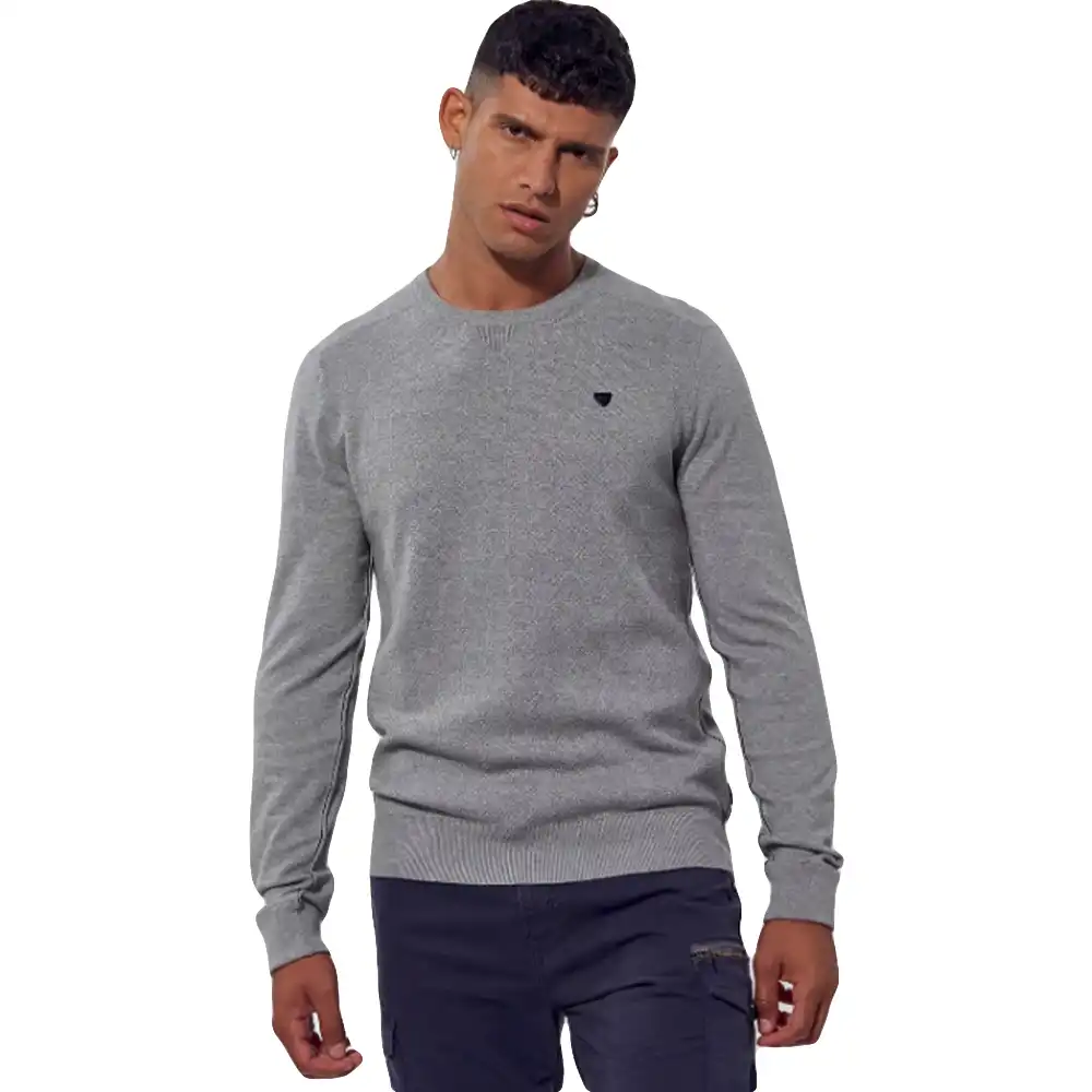 Sweat shirt homme Kaporal Dipak Gris - ZESHOES