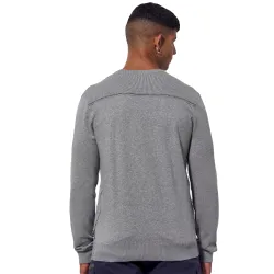 Sweat shirt homme Kaporal Dipak Gris - ZESHOES Sweat shirt homme Kaporal Dipak Gris - ZESHOES
