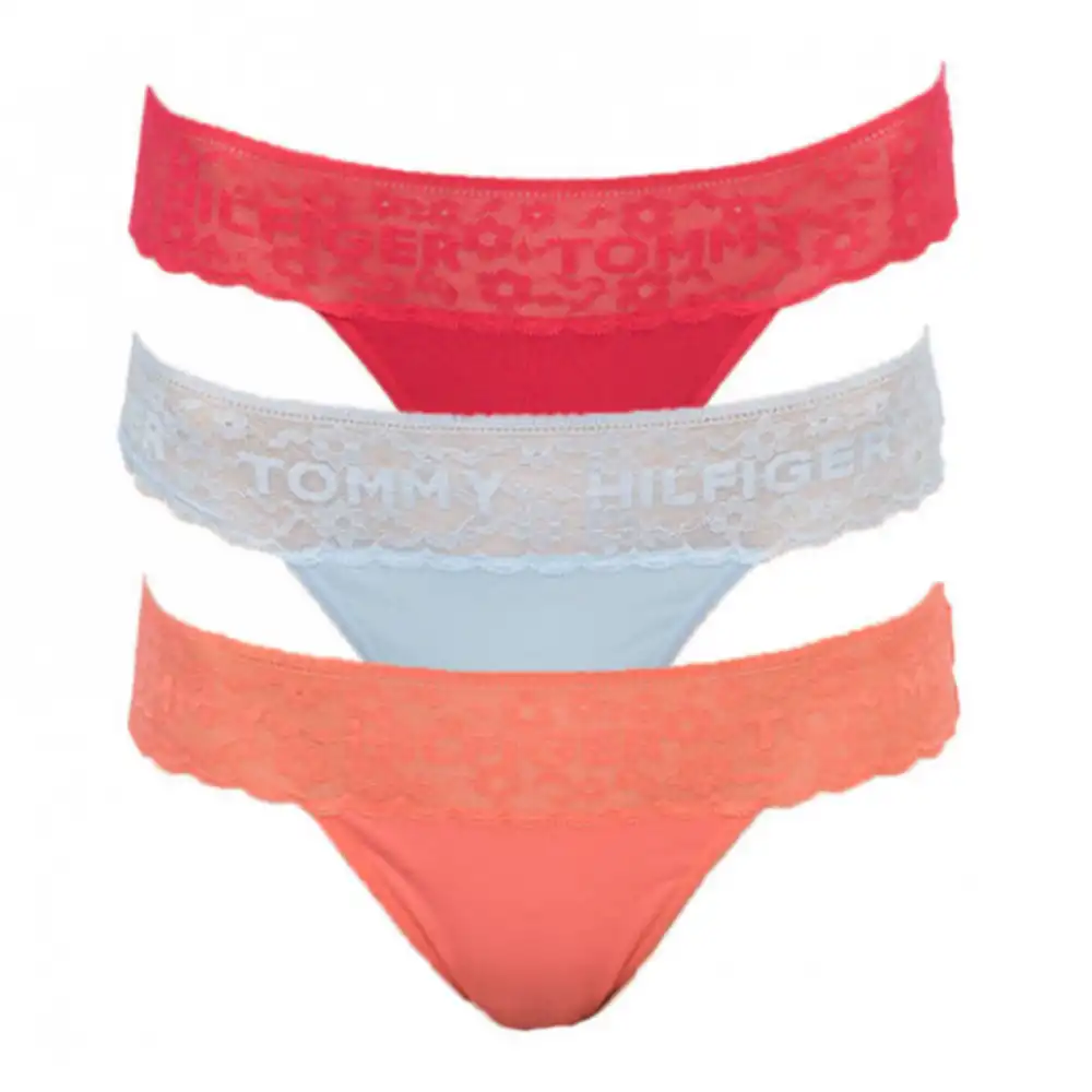 String femme Tommy Jeans Pack x3 tanga Multicolor - ZESHOES