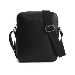 Pochette homme Calvin Klein Logo gravé Noir - ZESHOES