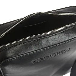 Pochette homme Calvin Klein Logo gravé Noir - ZESHOES