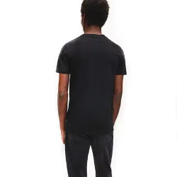 T shirt manche courte homme Calvin Klein Front logo Bleu - ZESHOES